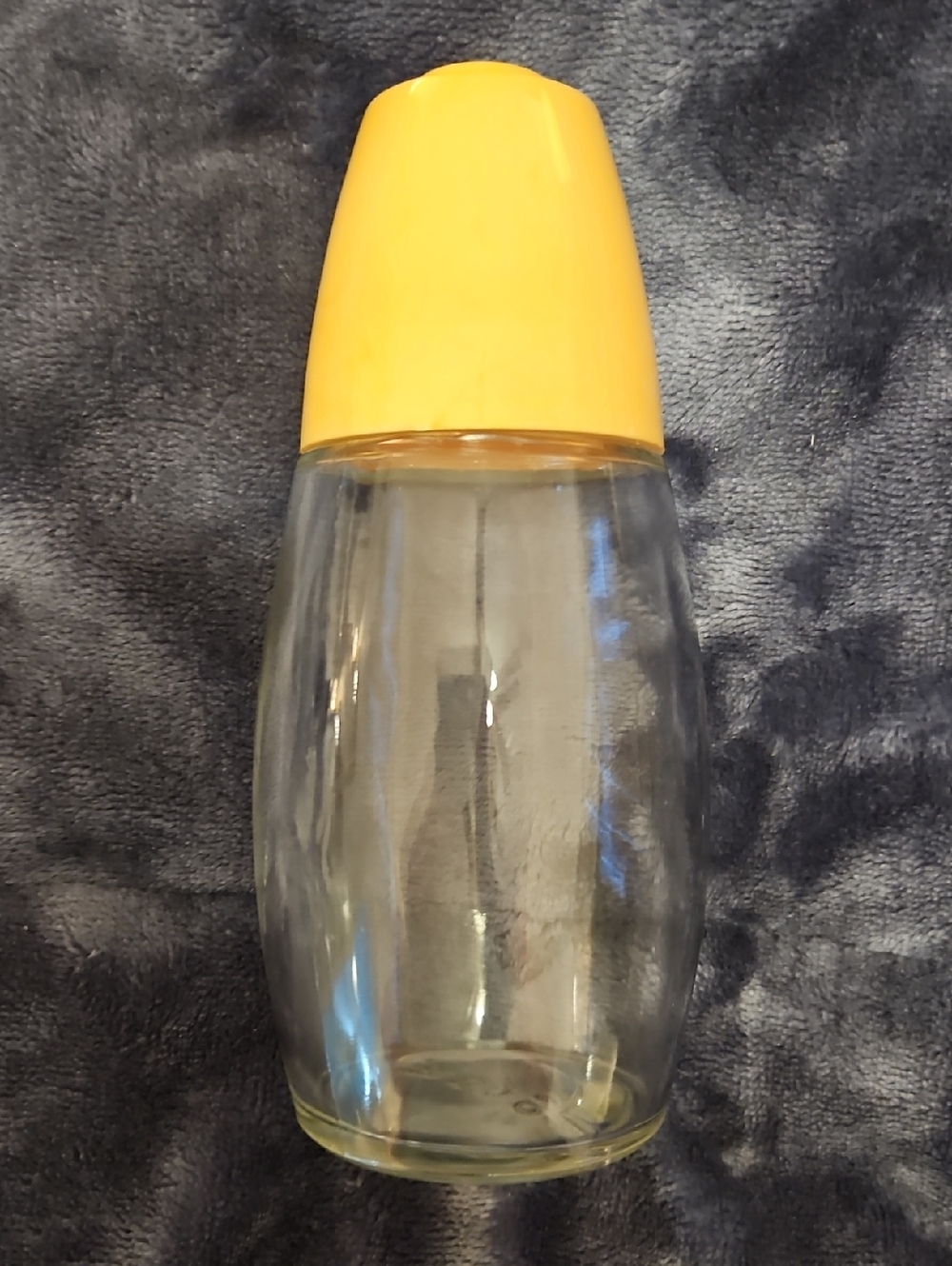 Vintage Clear Glass  SUGAR DISPENSER With GOLD COLOR Cap GEMCO GLASS #18